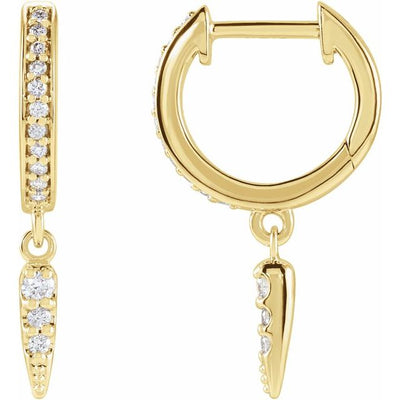 Diamond Hoop Spike Earrings Westshore D Company